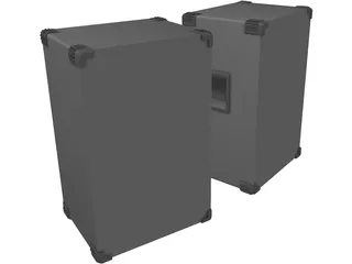 Speaker 3 Way Pair 3D Model