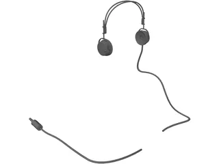 Thomas Headphones 1950`s 3D Model