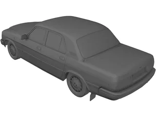 GAZ-3110 Volga (1996-2005) 3D Model