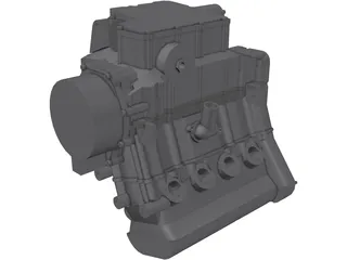 Suzuki GSXR600-RR Engine 3D Model