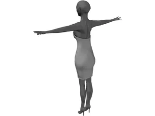 Woman Manikin 3D Model