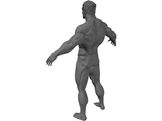 Super Human 3D Model