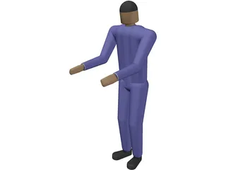 Man Worker 3D Model