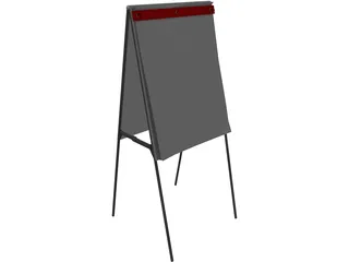 Flip Chart 3D Model