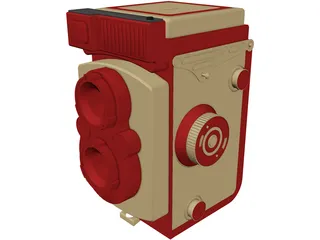 Camera Yashica 3D Model