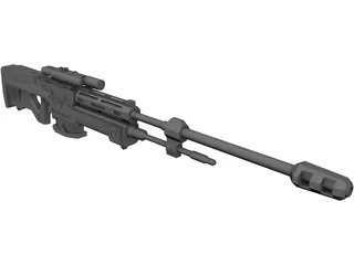 Halo Reach Sniper Rifle 3D Model