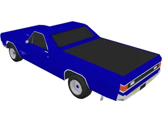 Chevrolet El Camino SS 454 3D Model