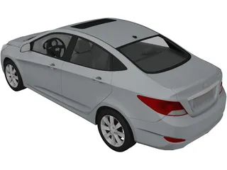 Hyundai Verna (2011) 3D Model