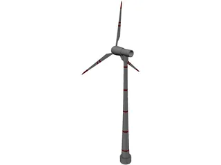 Wind Turbine 3D Model