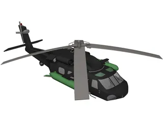 Helicopter Concept 3D Model