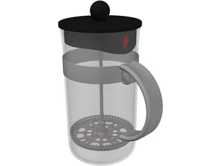 French Press 3D Model