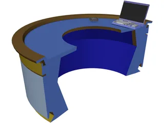 News Desk 3D Model
