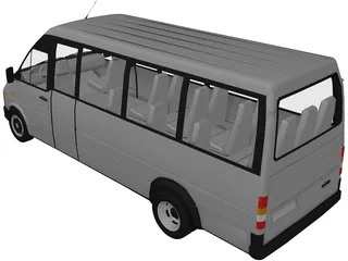 Volkswagen LTM Bus 3D Model