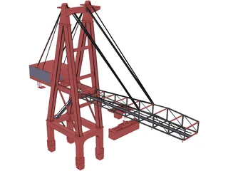 STS Port Crane 3D Model
