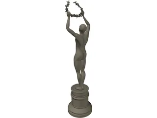 Award Statue 3D Model