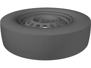 Steel Rim 14 Inch 3D Model