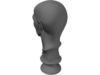 Old Man Head 3D Model