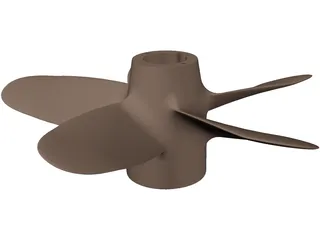 Propeller 5 Blades 3D Model