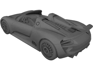 Porsche 918 Spyder Concept 3D Model