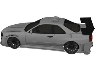 Nissan Skyline [Tuned] 3D Model