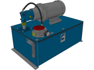 Hydraulic Power Pack 3D Model