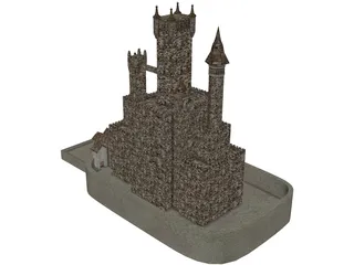 Gothic Castle 3D Model