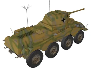Panzerspahwagen Sd.Kfz. 234 Puma 3D Model
