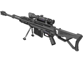 Coalition Rifle 3D Model