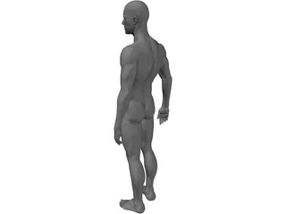 Man Athlete Standing 3D Model