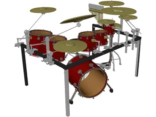 Drum Set 3D Model