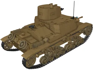 Fiat M11/39 3D Model