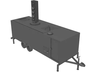 Trailer Speaker 3D Model