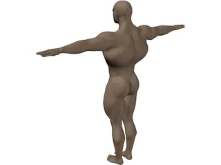 Athlete Big Guy 3D Model