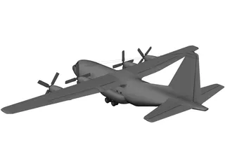 Lockheed C130 Cargo Plane 3D Model