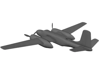 Douglas A-26 Invader 3D Model