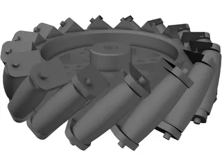 Mecanum Wheel 3D Model