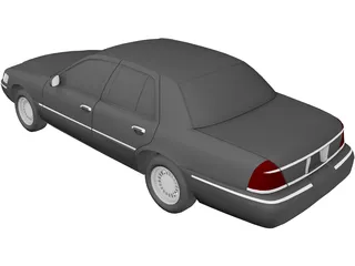 Mercury Grand Marquis (1998) 3D Model