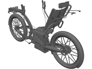 Recumbent Electric Bicycle 3D Model