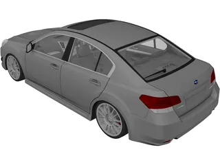 Subaru Legacy (2010) 3D Model