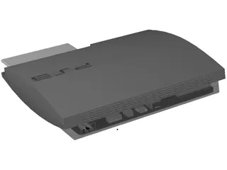 Sony PS3 Slim 3D Model