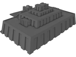 Ziggurat of Ur 3D Model