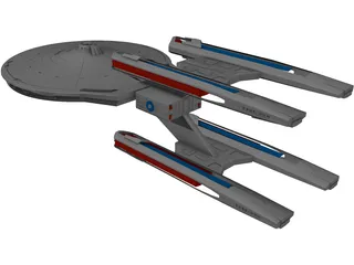 USS Stargazer 3D Model