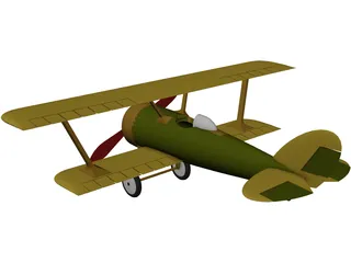 Heinrich Pursuit Fighter 3D Model