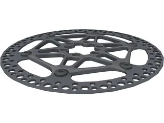 Floating Rotor Disc Brake 3D Model