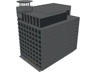 Departement Store of Modern Building 3D Model