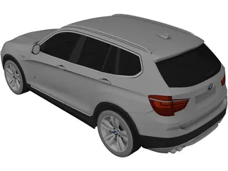 BMW X3 F25 (2012) 3D Model