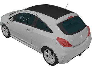 Opel/Vauxhall Corsa VXR (2009) 3D Model