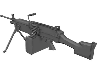 M249 LMG 3D Model
