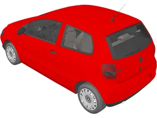 Volkswagen Fox 3-Door (2003) 3D Model