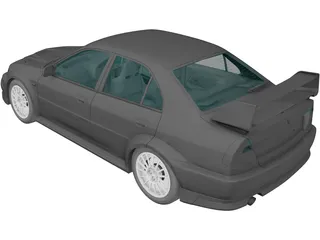 Mitsubishi Lancer Evolution VI GSR (1999) 3D Model